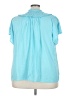 Torrid Blue Short Sleeve Blouse Size 4X Plus (4) - photo 2