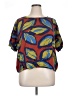 Corey Lynn Calter 100% Lenzing Ecovero Viscose Orange Short Sleeve Blouse Size 1X - photo 1