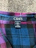 Chaps 100% Cotton Plaid Purple 3/4 Sleeve Button-Down Shirt Size 3X - photo 7