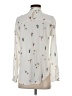 Zara Basic Ivory Long Sleeve Blouse Size S - photo 2