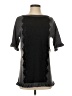 Twinset Black Gray Short Sleeve Blouse Size XS - photo 1