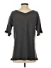 Twinset Black Gray Short Sleeve Blouse Size XS - photo 2