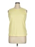 Alia 100% Polyester Yellow Sleeveless Top Size XL - photo 1