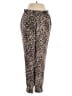 Aqua Animal Print Gold Casual Pants Size XS - photo 1