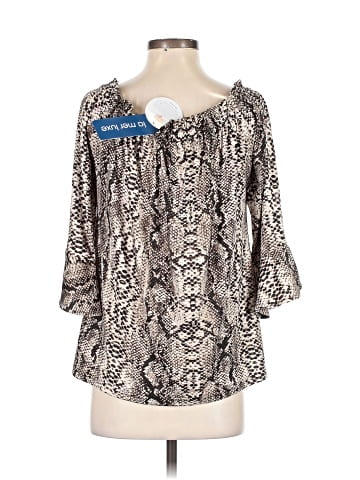 La Mer Luxe 3/4 Sleeve Blouse (view 2)