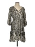 Veronica M. Animal Print Gray Casual Dress Size XS - photo 1