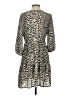 Veronica M. Animal Print Gray Casual Dress Size XS - photo 2