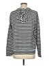 Shein Stripes Silver Turtleneck Sweater Size 6 - photo 2