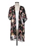 Ambiance 100% Polyester Black Kimono Size S - photo 1