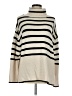 Anrabess Stripes Ivory Turtleneck Sweater Size M - photo 1