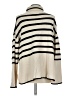 Anrabess Stripes Ivory Turtleneck Sweater Size M - photo 2