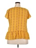 a.n.a. A New Approach 100% Polyester Yellow Short Sleeve Blouse Size XXL (petite) - photo 2