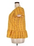 a.n.a. A New Approach 100% Polyester Yellow Short Sleeve Blouse Size XXL (petite) - photo 5