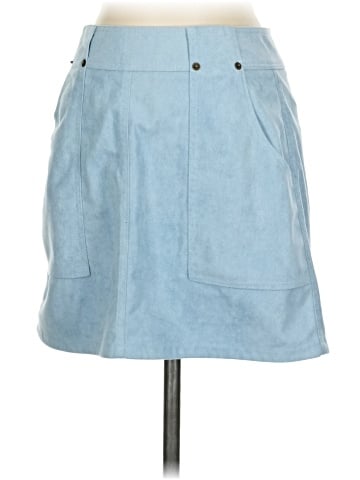 She + Sky Denim Skirt (view 1)