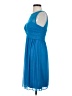 David's Bridal 100% Polyester Solid Blue Cocktail Dress Size 2 - photo 5