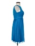 David's Bridal 100% Polyester Solid Blue Cocktail Dress Size 2 - photo 4