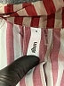 Glam 100% Polyester Stripes Burgundy 3/4 Sleeve Blouse Size S - photo 7