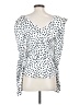 Self-Portrait 100% Polyester White Sleeveless Blouse Size 4 - photo 2