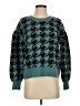 Ann Taylor LOFT Houndstooth Teal Pullover Sweater Size XS - photo 1