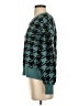 Ann Taylor LOFT Houndstooth Teal Pullover Sweater Size XS - photo 5