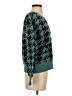 Ann Taylor LOFT Houndstooth Teal Pullover Sweater Size XS - photo 4