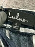 Lulus 100% Viscose Stripes Black Casual Pants Size S - photo 8
