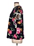 Shein Floral Black Short Sleeve Blouse Size 12 - photo 5