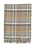Old Navy 100% Acrylic Plaid Gray Tan Scarf One size - photo 2
