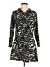 Sacred Threads Animal Print Black Blue Casual Dress Size M - photo 1