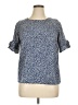 Unbranded Blue Short Sleeve Blouse Size XL - photo 1