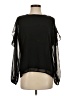 LUCCA 100% Polyester Black 3/4 Sleeve Blouse Size S - photo 1