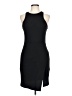 Aqua Solid Black Cocktail Dress Size L - photo 1