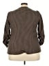 Skies Are Blue Houndstooth Chevron-herringbone Plaid Tweed Brown Blazer Size 2X - photo 2