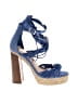 VC John Camuto 100% Leather Blue Sandals Size 5 1/2 - photo 1