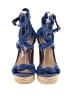 VC John Camuto 100% Leather Blue Sandals Size 5 1/2 - photo 2