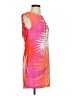 Tibi 100% Rayon Tropical Orange Casual Dress Size XS - photo 4