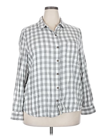 Style&Co 3/4 Sleeve Button-Down Shirt (view 1)