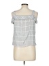 Blu Pepper 100% Cotton Gray Sleeveless Blouse Size L - photo 2