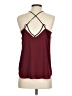 Express 100% Polyester Burgundy Sleeveless Blouse Size XS - photo 2