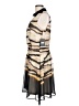 DKNY 100% Polyester Graphic Tan Cocktail Dress Size 10 - photo 5