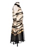 DKNY 100% Polyester Graphic Tan Cocktail Dress Size 10 - photo 4