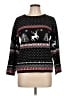 Your Style Print Black Pullover Sweater Size L - photo 1