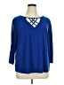 Love Scarlett Blue 3/4 Sleeve Top Size 1X - photo 1