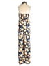 ModCloth Floral Gold Jumpsuit Size XXS - photo 2