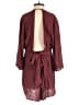 Blue Life 100% Rayon Solid Burgundy Romper Size XS - photo 2