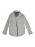 Next 100% Cotton Chevron-herringbone Gray Long Sleeve Button-Down Shirt Size 6 - 7 - photo 1