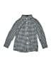 Crewcuts 100% Cotton Checkered-gingham Blue Long Sleeve Button-Down Shirt Size 4 - photo 1