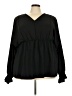 Unbranded 100% Polyester Black Long Sleeve Blouse Size 3X - photo 1