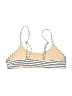 Unbranded Stripes Ivory Swimsuit Top Size M - photo 2