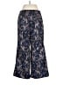 Let Me Be 100% Polyester Paisley Blue Casual Pants Size M - photo 2